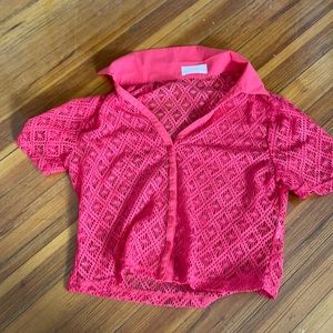 Lacey polo reddish pink
